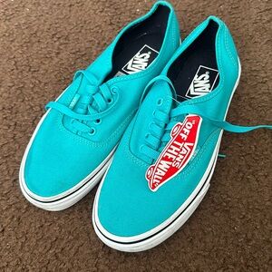 Teal Vans Size 8.5